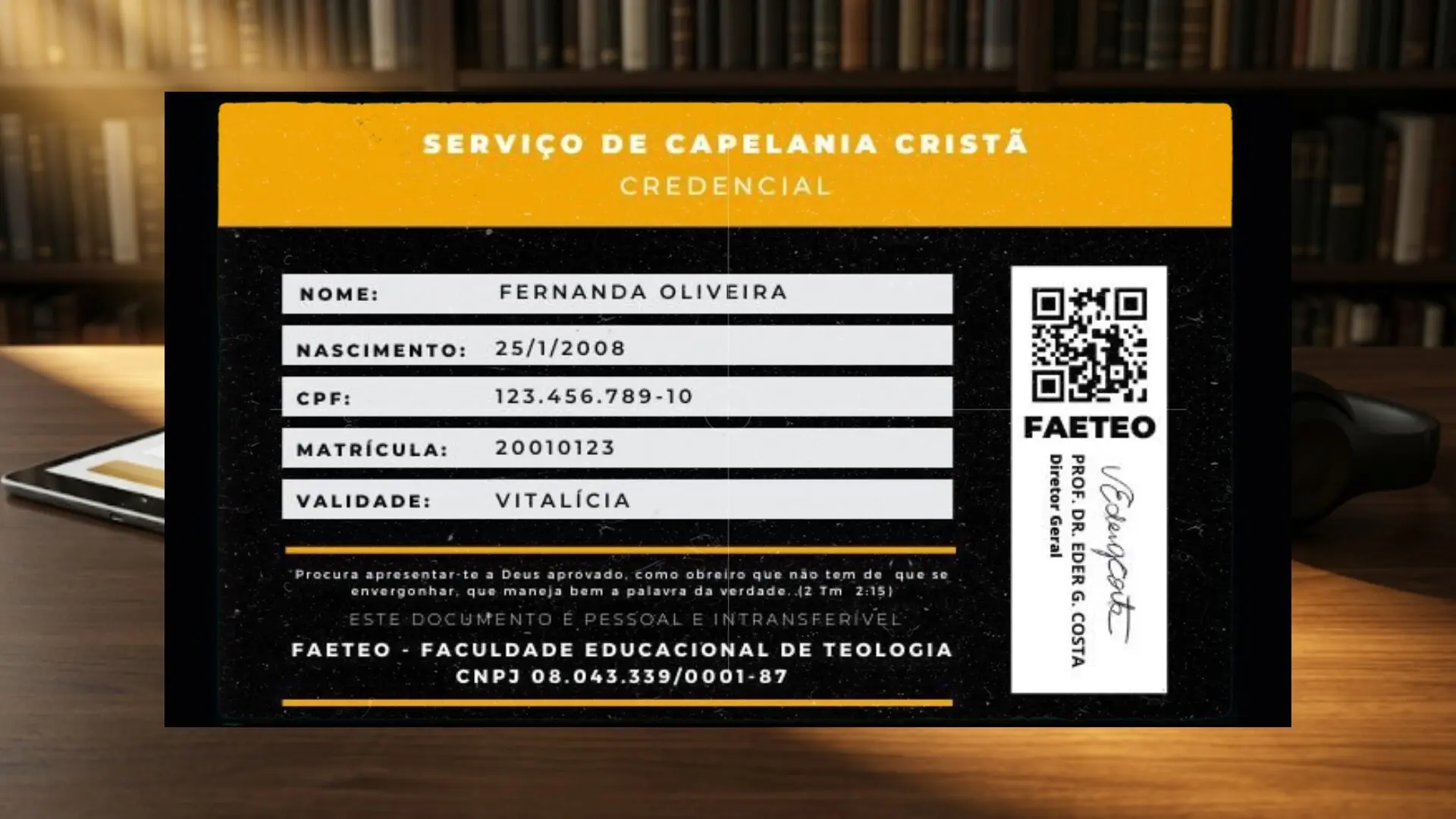 FAETEO - Fauldade de Teologia EAD e Capelania (Extensão Universitária)